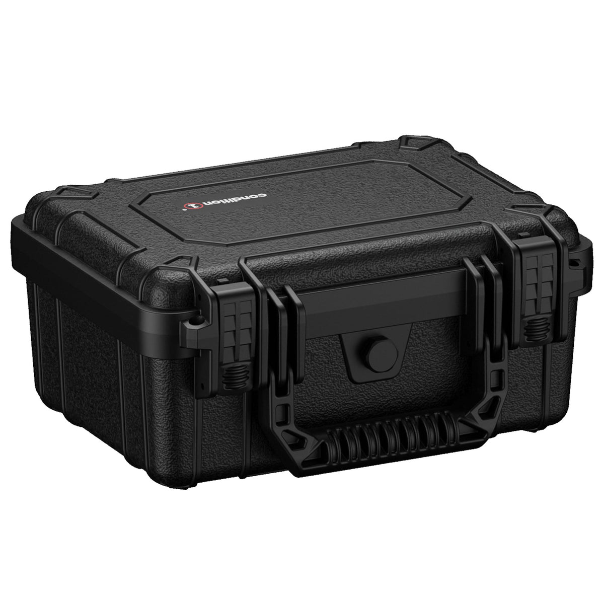 Black Conditioner 25 cm small hard case #312 with rugged exterior, dual locking clasps, and logo on top, designed for secure storage and transportation.